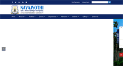 Desktop Screenshot of navajyothicollege.org