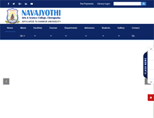 Tablet Screenshot of navajyothicollege.org